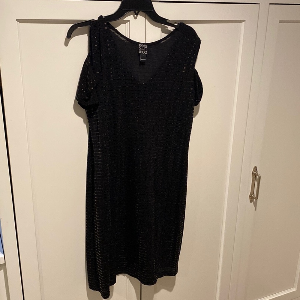Holiday Clara Sun Woo sparkly sheath dress